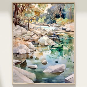Poster de voyage dans le Delaware, oeuvre d'art murale sur la rivière Delaware, impression d'affiche dans le Delaware, peinture à l'aquarelle dans le Delaware, cadeau de décoration d'intérieur, États-Unis