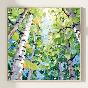 Tree Watercolor Art Print, Tree Painting, Woodland Wall Decor, Forest Watercolor, Nature Home Decor Gift Art