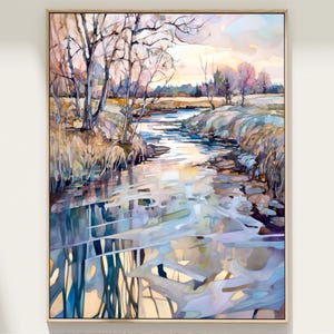 Erster Frost Aquarell Malerei Kunstdruck