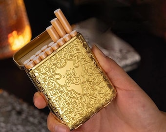 Luxury Engraved Cigarette Case Shelby Pocket Cigarette Case