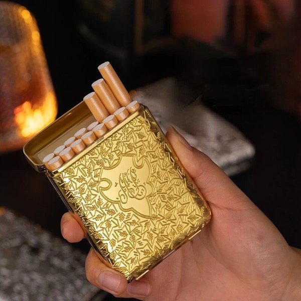 Luxury Engraved Cigarette Case Shelby Pocket Cigarette Case
