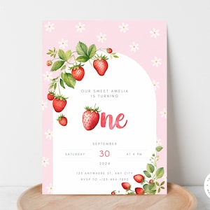 Strawberries Clipart, Berry Sweet Baby Shower, Strawberry Wreath, Bridal Shower, Berry First Birthday PNG, Valentines Hearts, Bakery, Fruits image 7
