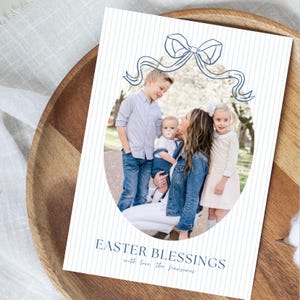 Aanpasbare fotokaart Easter Blessings: direct downloaden