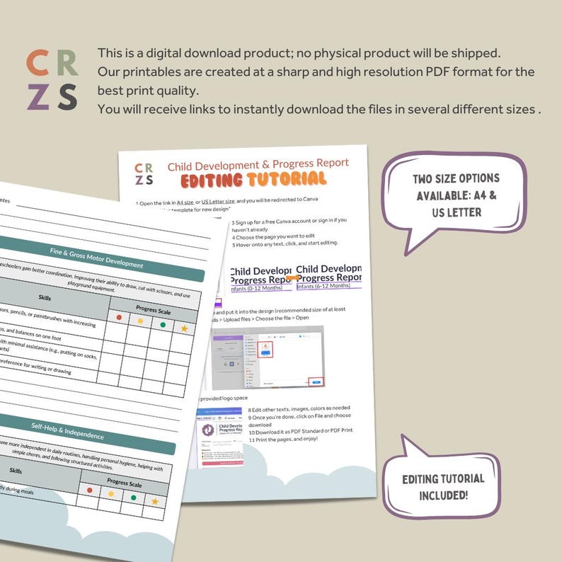 Daycare Development Progress Report, Assessment Forms for Infants ...