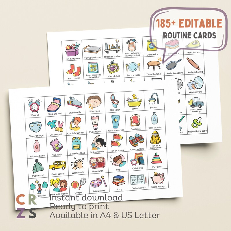 Chore Cards - Etsy