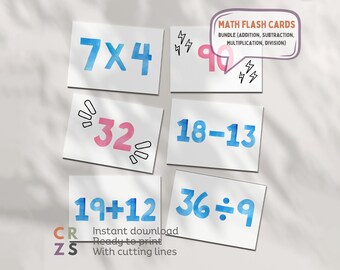 3rd grade math flash cards Addition & Subtraction Three-Corner at Lakeshore Learning and multiplication and division through 100 Math Flash Cards for 3rd