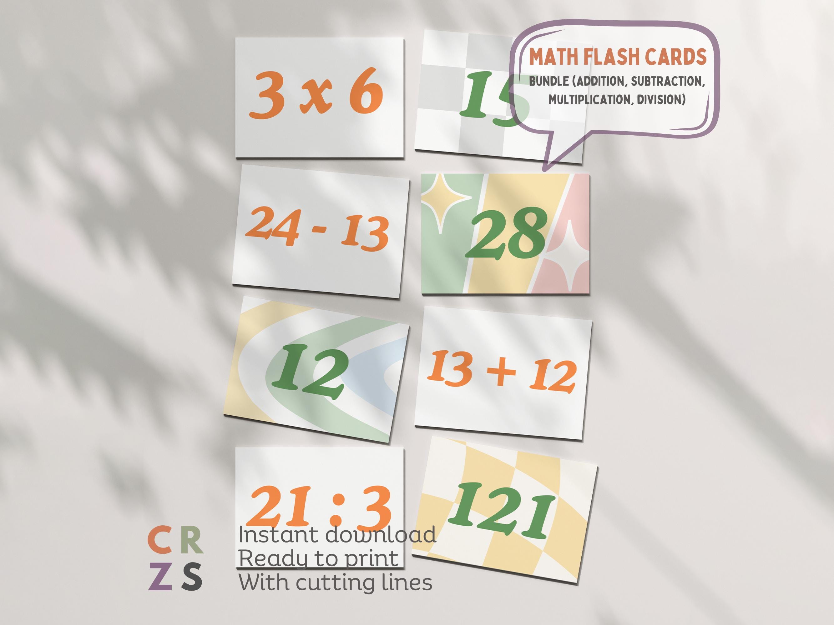 3rd grade math flash cards Ultimate Multiplication & Division Math Mastery Flash Cards Bundle: 711 Multiplication & Division Equations (All Facts 0-12) for Engaging 3rd-6th main image 1