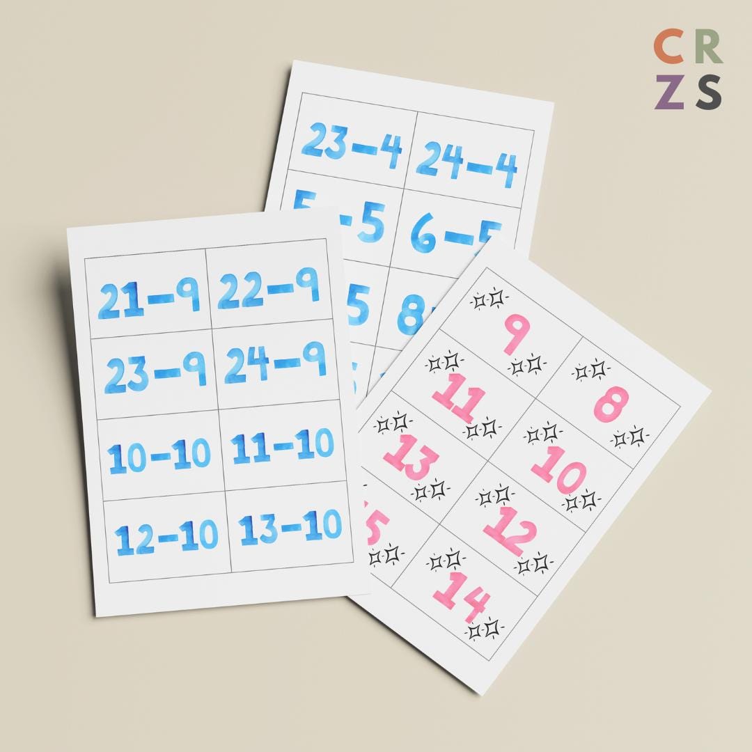 math flash cards 3rd grade School Zone Flash Cards 4-Pack-Math 3-4 main image 0