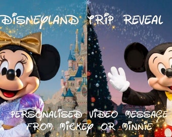 Personalised Video Message from Mickey Mouse - Reveal your Magical Trip *CHRISTMAS EDITION*