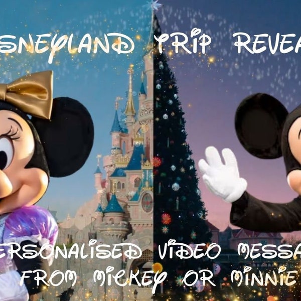 Personalised Video Message from Mickey Mouse - Reveal your Magical Trip *CHRISTMAS EDITION*