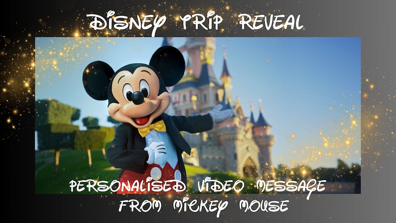 Personalised Video Message from Mickey Mouse Reveal your Magical Trip image 1