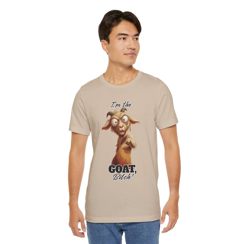 GOAT Funny Dad Shirt Adult Meme T-Shirt Sarcastic Shirt Funny Men's Shirt Goat Tee Animal Tee image 10