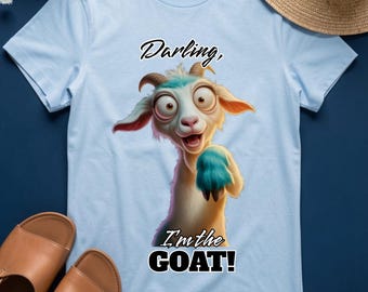 GOAT Funny Mom Shirt Adult Meme T-Shirt Sarcastic Shirt Funny Women's Shirt Goat Tee Animal Tee