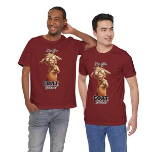 GOAT Funny Dad Shirt Adult Meme T-Shirt Sarcastic Shirt Funny Men's Shirt Goat Tee Animal Tee image 11
