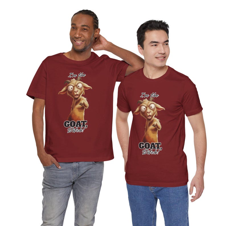GOAT Funny Dad Shirt Adult Meme T-Shirt Sarcastic Shirt Funny Men's Shirt Goat Tee Animal Tee image 11