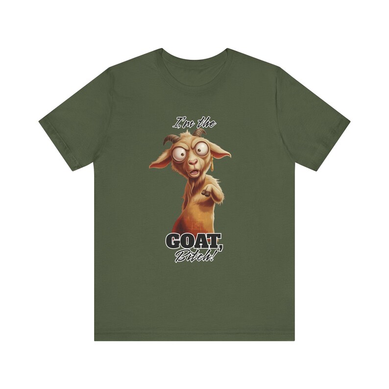 GOAT Funny Dad Shirt Adult Meme T-Shirt Sarcastic Shirt Funny Men's Shirt Goat Tee Animal Tee image 5