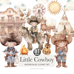 Imágenes prediseñadas de vaquero lindo, bebé vaquero PNG, imágenes prediseñadas del lejano oeste, imágenes prediseñadas del bebé western, imágenes prediseñadas del desierto, salón, imágenes prediseñadas de cactus, imágenes prediseñadas de silla de montar