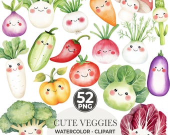 Imágenes prediseñadas de verduras de acuarela, verduras de jardín (PNG)