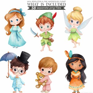 peter pan clipart, fairy png, tinkerbell art, fantasy clipart, magical png, cute fairies, wonderland style, enchanted png, fairy house, kids party art, peter pan bundle, fairy tale png, forest clipart