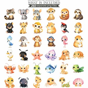 animal bundle, animal clipart, animal clip art, animal png, baby animal, clipart bundle, cute animal clipart, cute animal png, cute animals, cute animals png, printable animal, watercolor animal, watercolor animals