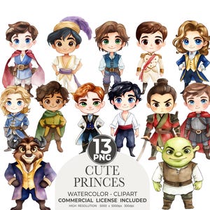 Prinz Clipart, Prinz PNG, sofortiger Download, Prinz Shirt, Prinzen Geburtstagsdekorationen, Flynn Rider png, Prinz Charming Clipart