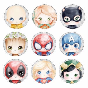 Instant download, Watercolor clipart, Arrowlanestudio, Commercial use, Kids png, Children's clipart, Cute kids clipart, Superhero clipart, Superhero Kids png, Cute superhero, Birthday Clipart, Super hero image, Watercolor superhero