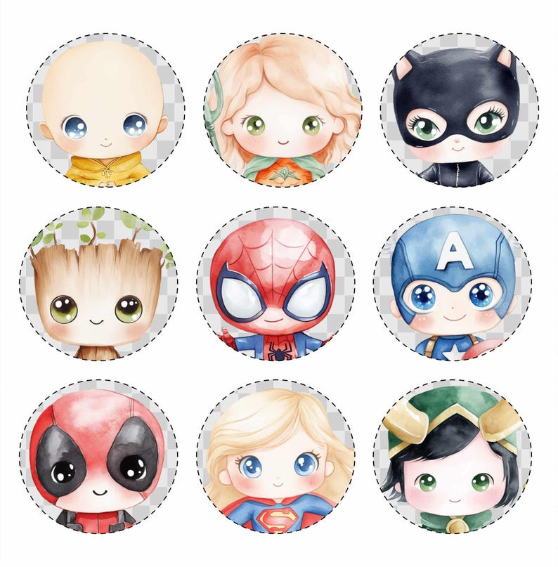 Instant download, Watercolor clipart, Arrowlanestudio, Commercial use, Kids png, Children's clipart, Cute kids clipart, Superhero clipart, Superhero Kids png, Cute superhero, Birthday Clipart, Super hero image, Watercolor superhero