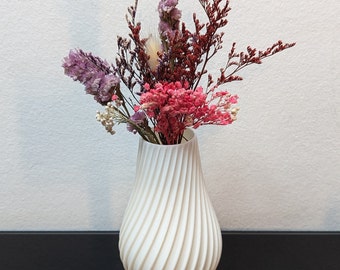 3D printed vase for dried flowers