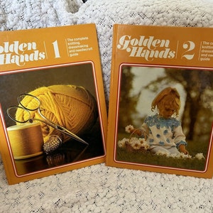 Vintage 1970s Golden Hands complete book set 1 18 knitting dressmaking sewing image 6