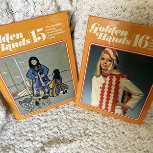 Vintage 1970s Golden Hands complete book set 1 18 knitting dressmaking sewing image 10