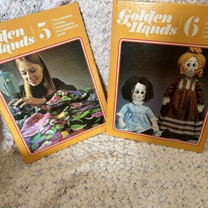 Vintage 1970s Golden Hands complete book set 1 18 knitting dressmaking sewing image 4