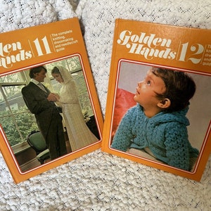Vintage 1970s Golden Hands complete book set 1 18 knitting dressmaking sewing image 9