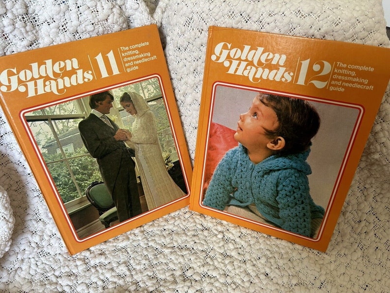 Vintage 1970s Golden Hands complete book set 1 18 knitting dressmaking sewing image 9