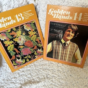 Vintage 1970s Golden Hands complete book set 1 18 knitting dressmaking sewing image 8