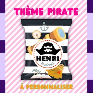 Papeterie personnalisée > Collection PIRATE | Confiserie personnalisée | Papeterie personnalisable | Cadeaux enfants | Cadeaux invités