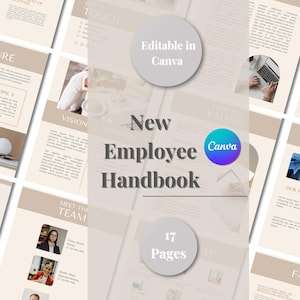 Employee Handbook Template | Editable Digital Download