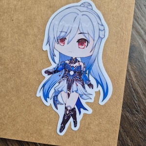 Honkai: Pegatina de Jingliu de Star Rail/Calcomanía de Jingliu de Chibi/Pegatina a prueba de salpicaduras y arañazos