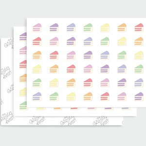 84 plaktaartstickers/plannerstickers/decoratie/regenboogkleurig/kaarten maken/kantoorbenodigdheden