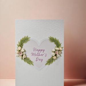 Handgemachte Muttertagskarte, Muttertagsgeschenk, Florale Muttertagskarte, Muttertagsgeschenk, Geschenk für Mama/Mama, 3D Muttertagskarte