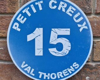 Ski Gifts For Him - Customise your own ski piste sign. Handmade in England