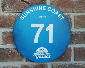 Custom Ski Piste Sign: Personalised, Man Cave, Decor, hand made, ski, snowboard, winter, alps
