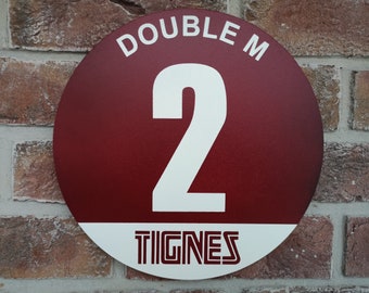 Ski Piste Sign: Design your own. Tignes Retro