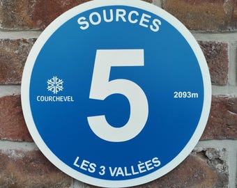 Design Your Own Ski Piste Sign: Hand Painted Alpine Chalet Decor, Custom Handmade Ski Poster