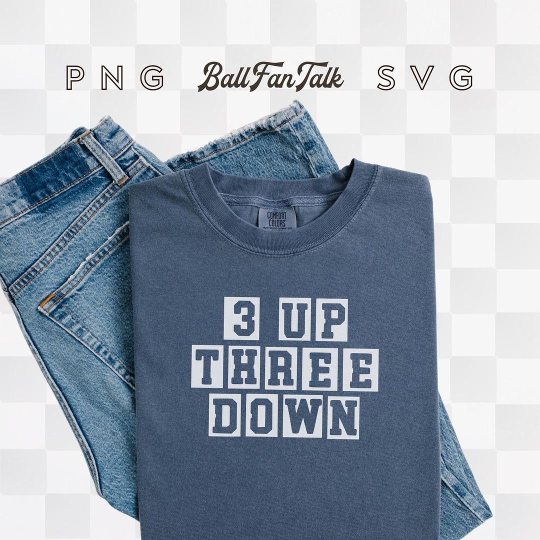 Three For Three 3 up Three Down Game Day Apparel PNG, Baseball Softball Mama SVG ...