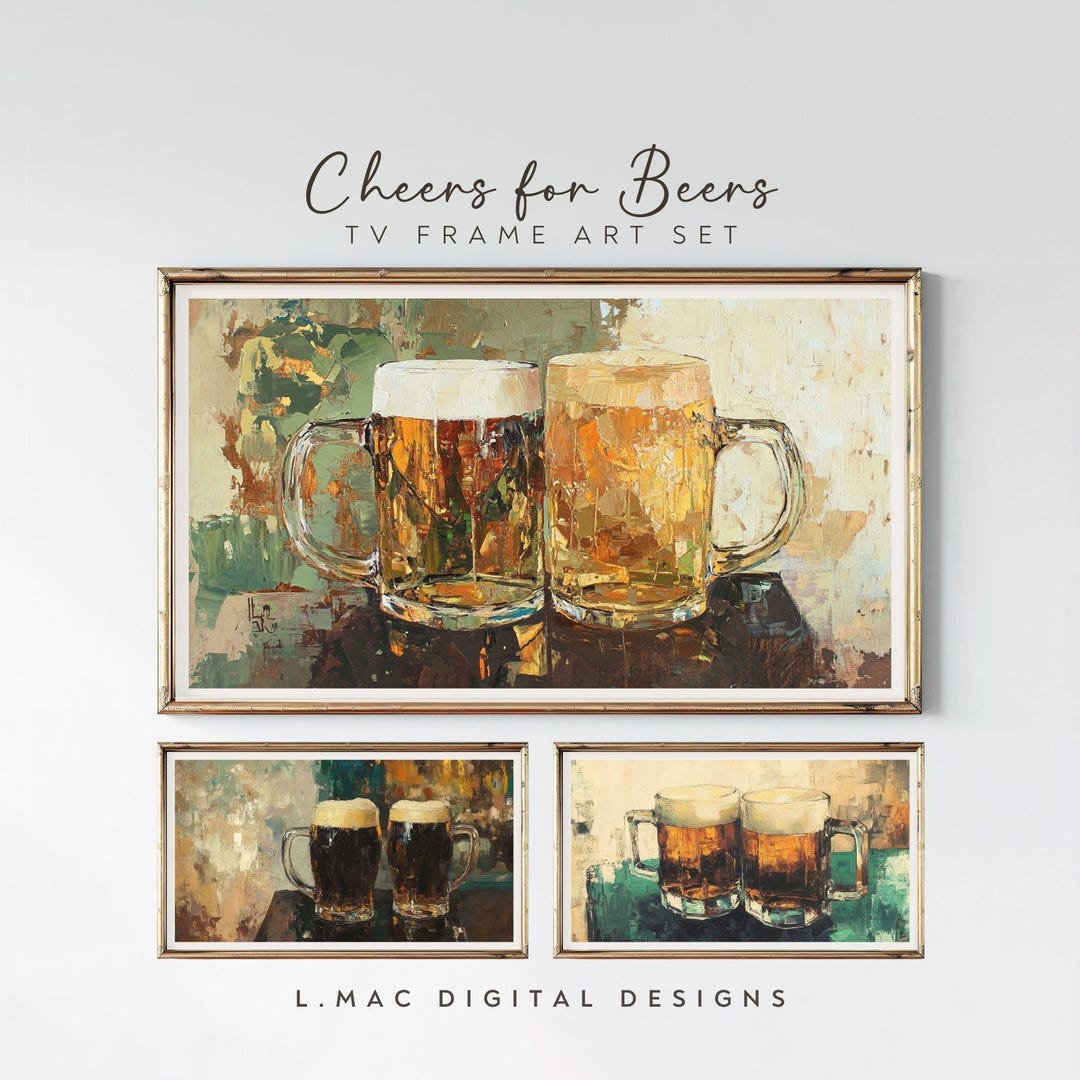 Beer Picture Frame Beer Frame TV Art Set: Artwork for Digital Display - Etsy