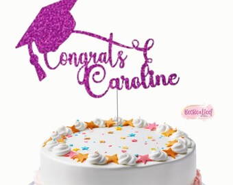 Custom congrats Cake Topper, Personalized Cake Topper Congrats Cake Topper Graduation Party Decor, graduation cake topper ,grad 2024