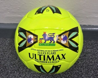 Ultimax Fluo Flare Premier League Official Match WC Football FIFA World Cup Official Match Soccer Ball Size 5| Soccer Gift | Training Ball