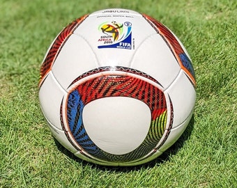 Ballon de football Jabulani 2010 Coupe du monde de football | Taille 5 | Cadeau sport pour lui, elle et ses enfants | Cadeaux de football en cuir faits main