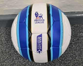 Ballon de football officiel de la Coupe du monde de football de la Coupe du monde de football de Premier League bleu, bleu, taille 5 | Cadeau football | Cadeau pour enfant| Ballon d'entraînement