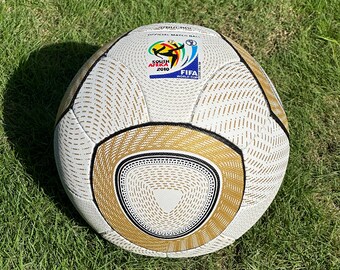 2010 Gold Jobulani WC Football Traditional African FIFA World Cup Official Match Soccer Ball Size 5| Soccer Gift | Gift for kids League Ball